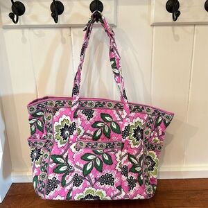 Vera Bradley Priscilla Pink Large Tote Bag